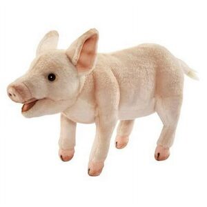 Hansa Standing Piglet Plush Toy